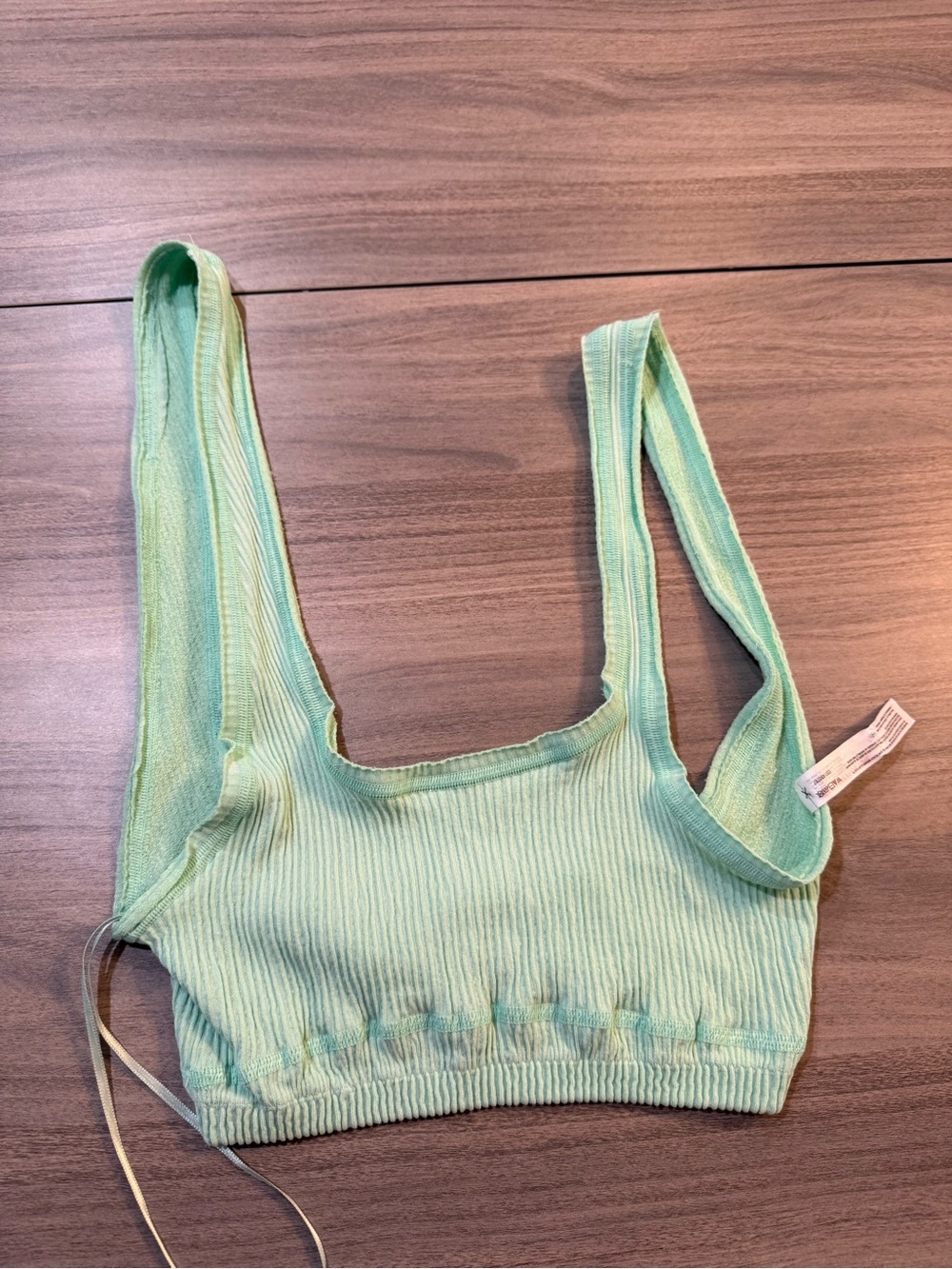 Urban Outfitters Mint Green Ribbed Crop Top